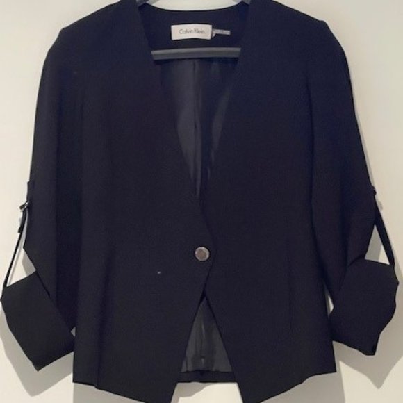 Calvin Klein Black Blazer Jacket - Picture 1 of 6
